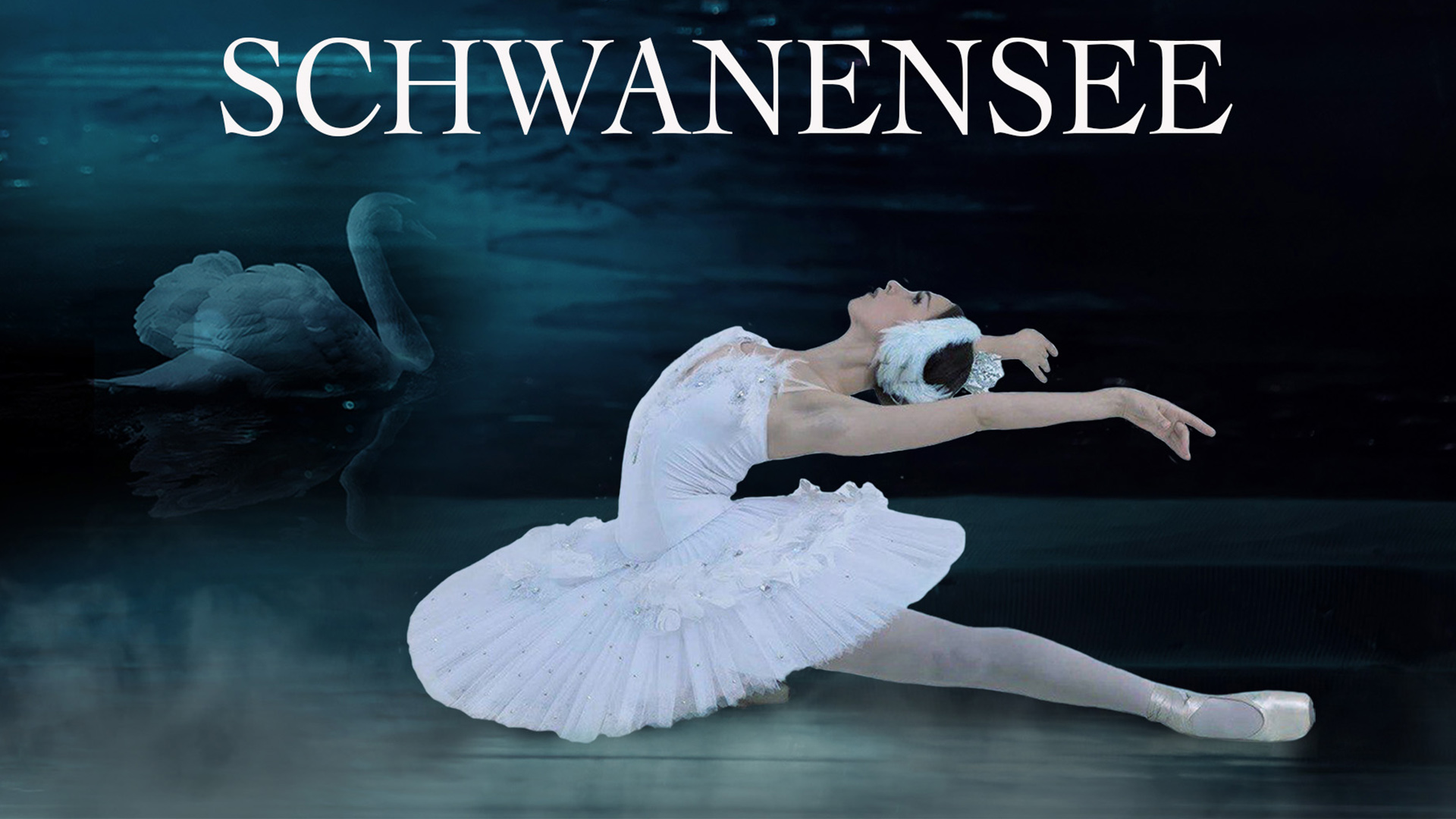 Balletttänzerin tanzt zu Schwanensee.